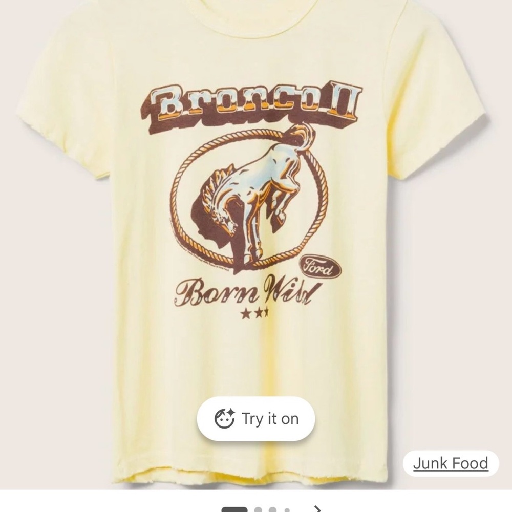 Junk Food Clothing Cream Graphic Tee